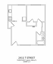 2411 T Street in Sacramento, CA - Building Photo - Floor Plan