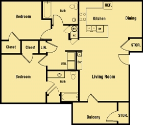 The Mark Apartments in Oxford, MS - Foto de edificio - Floor Plan