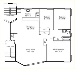 Winchester-Hood Garden Homes in Chicago, IL - Building Photo - Floor Plan