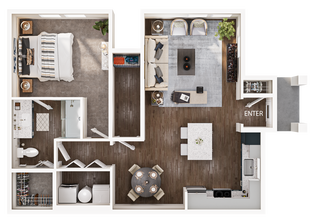 Altair at Clear Creek in Killeen, TX - Foto de edificio - Floor Plan