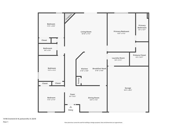 14196 Crestwick Dr W in Jacksonville, FL - Building Photo - Building Photo