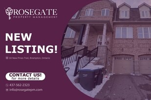 Spacious 3+1 Bedroom Freehold Townhouse with Garage & Fenced Backyard in Brampton in Brampton, ON - Building Photo