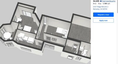 2531 Ridge Rd, Unit 2 in Berkeley, CA - Building Photo - Building Photo