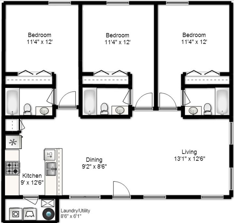 1906 Tabor Village Dr-Unit -1906-B in Blacksburg, VA - Building Photo