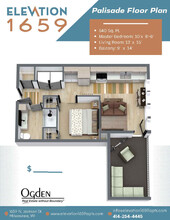 Elevation 1659 in Milwaukee, WI - Foto de edificio - Floor Plan