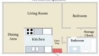 Broadway Village Apartments in Minneapolis, MN - Foto de edificio - Floor Plan