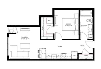 Rye Apartments in Farmington, MN - Foto de edificio - Floor Plan