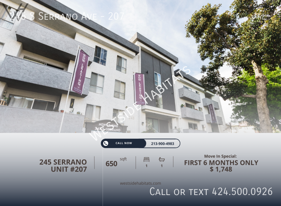 245 Serrano Ave-Unit -207 in Los Angeles, CA - Foto de edificio