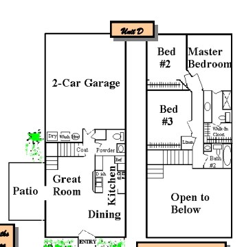 Lindell Court Townhouses in Las Vegas, NV - Building Photo - Floor Plan