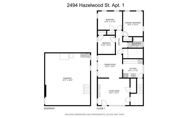 2494 Hazelwood St-Unit -1 in Detroit, MI - Foto de edificio - Building Photo
