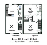 Brighton Park Apartments in Athens, GA - Foto de edificio - Floor Plan