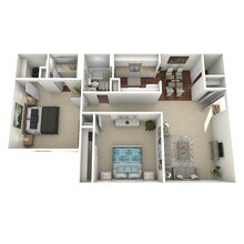 Las Palmas Villas in Los Angeles, CA - Foto de edificio - Floor Plan