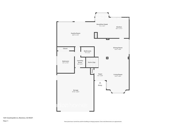 1241 Countryside Ln in Manteca, CA - Foto de edificio - Building Photo