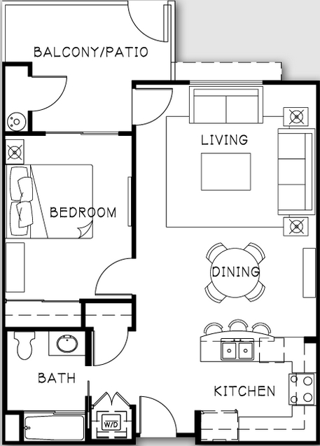 Terraces of Lafayette in Lafayette, CA - Foto de edificio - Floor Plan