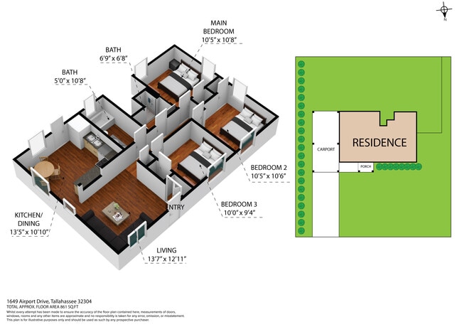 property at 1649 Airport Dr