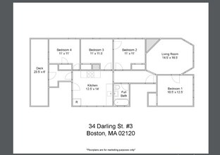 24 Darling St, Unit 34-3 in Boston, MA - Foto de edificio - Building Photo