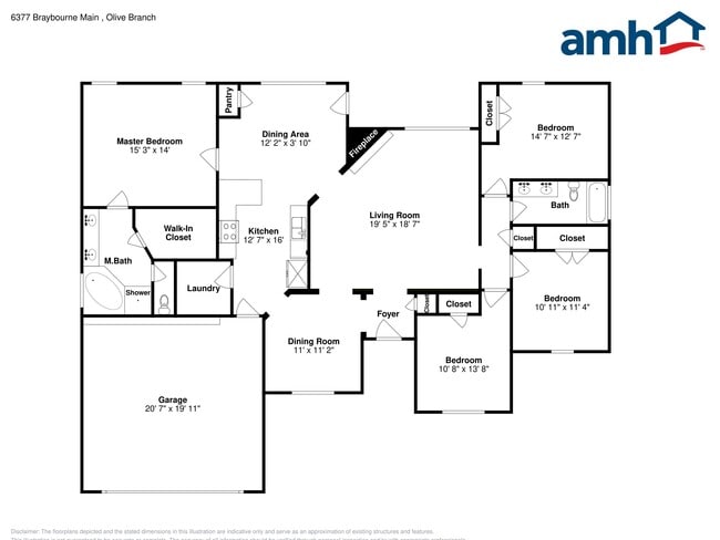 6377 Braybourne Main in Olive Branch, MS - Foto de edificio - Building Photo