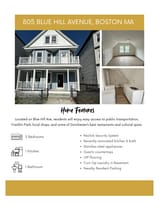 805 Blue Hill Ave, Unit 3 in Boston, MA - Building Photo