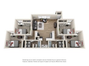 Maison Burbank in Baton Rouge, LA - Foto de edificio - Floor Plan