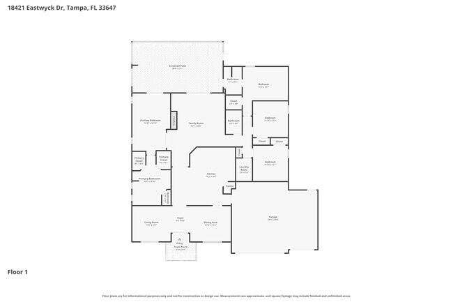 18421 Eastwyck Dr in Tampa, FL - Foto de edificio - Building Photo