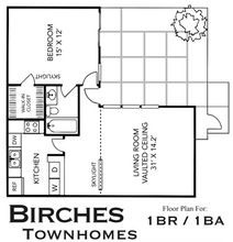 BIRCHES TOWNHOMES in Memphis, TN - Building Photo - Floor Plan