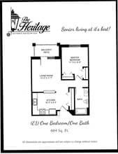 Kiwanis Heritage Inc in East Troy, WI - Foto de edificio - Floor Plan