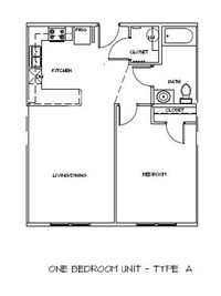 Hunter's Chase Senior Apartments in Rockdale, TX - Foto de edificio - Floor Plan