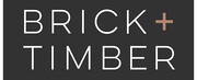 Property Management Company Logo Brick + Timber, Inc