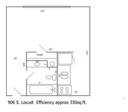 906 S Locust St in Champaign, IL - Building Photo - Floor Plan