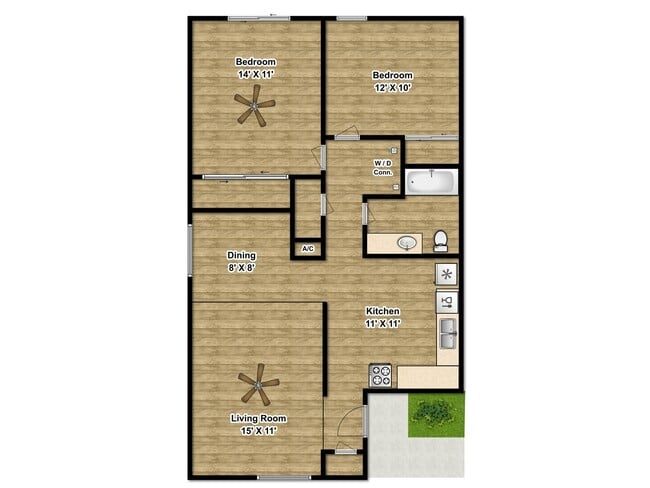 property at 418 University Oaks Blvd