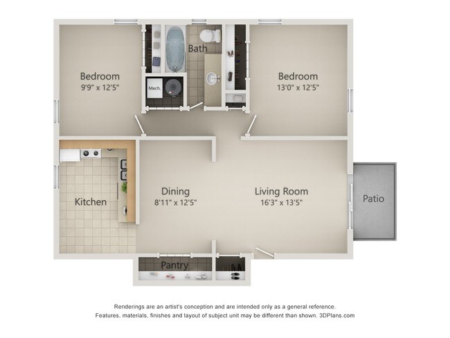 Marquette Manor in Youngstown, OH - Foto de edificio - Floor Plan