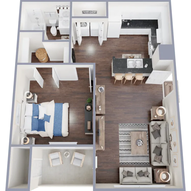 Windy Hill Apartments in Kyle, TX - Foto de edificio - Floor Plan