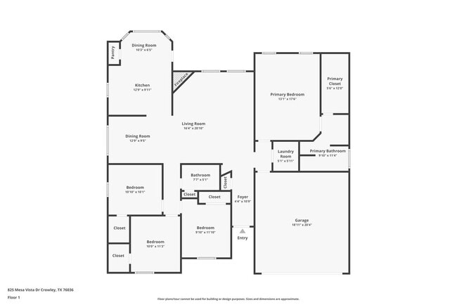 825 Mesa Vista Dr in Crowley, TX - Building Photo - Building Photo