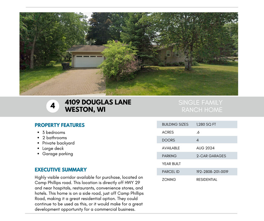 4109 Douglas Ln in Weston, WI - Building Photo