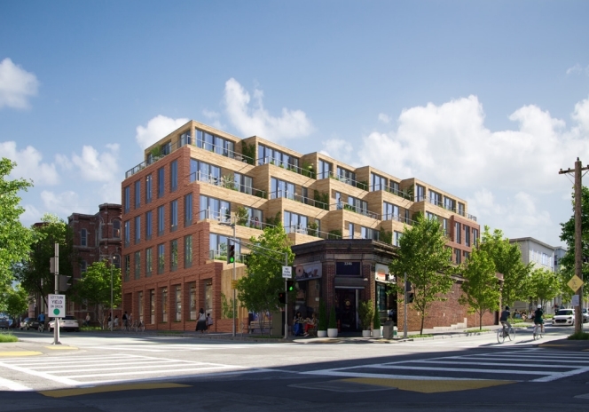 3326 Washington St in Jamaica Plain, MA - Foto de edificio