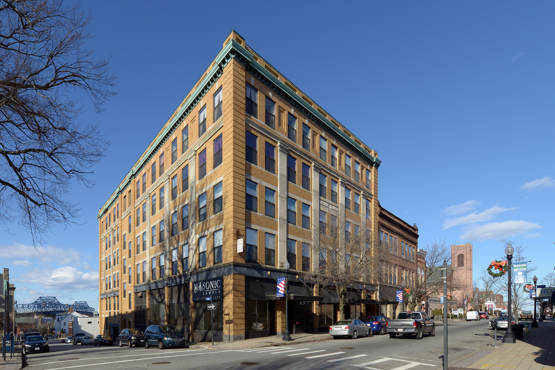 Masonic Temple in Fall River, MA - Building Photo