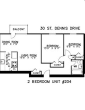 30-34 St Dennis Dr in Toronto, ON - Building Photo - Floor Plan