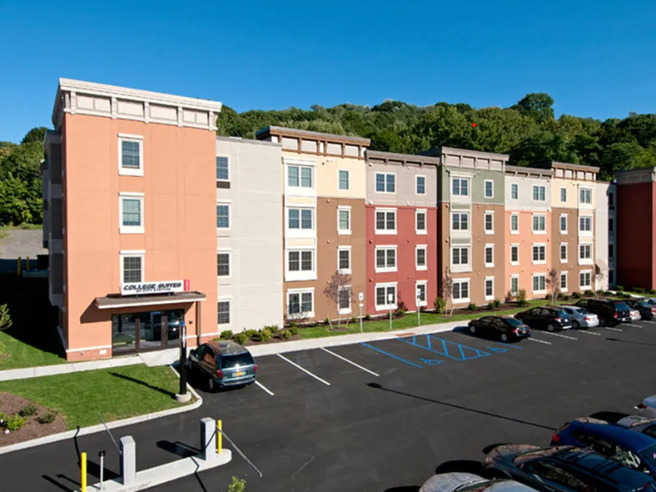 College Suites at City Station South in Troy, NY - Building Photo