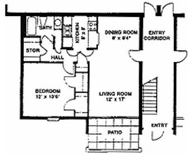 Salemview Apartments in Dayton, OH - Foto de edificio - Floor Plan