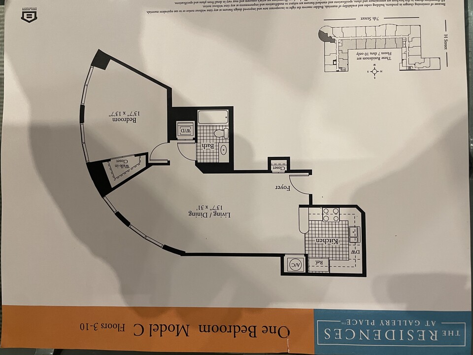 777 7th St NW, Unit #408 in Washington, DC - Foto de edificio