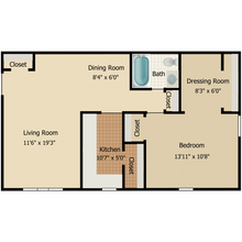 Georgetown Manor Apartments in New Castle, DE - Foto de edificio - Floor Plan