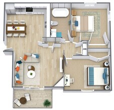 Prairie Bend Apartments in Cedar Rapids, IA - Foto de edificio - Building Photo