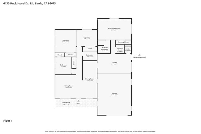 6130 Buckboard Dr in Rio Linda, CA - Foto de edificio - Building Photo