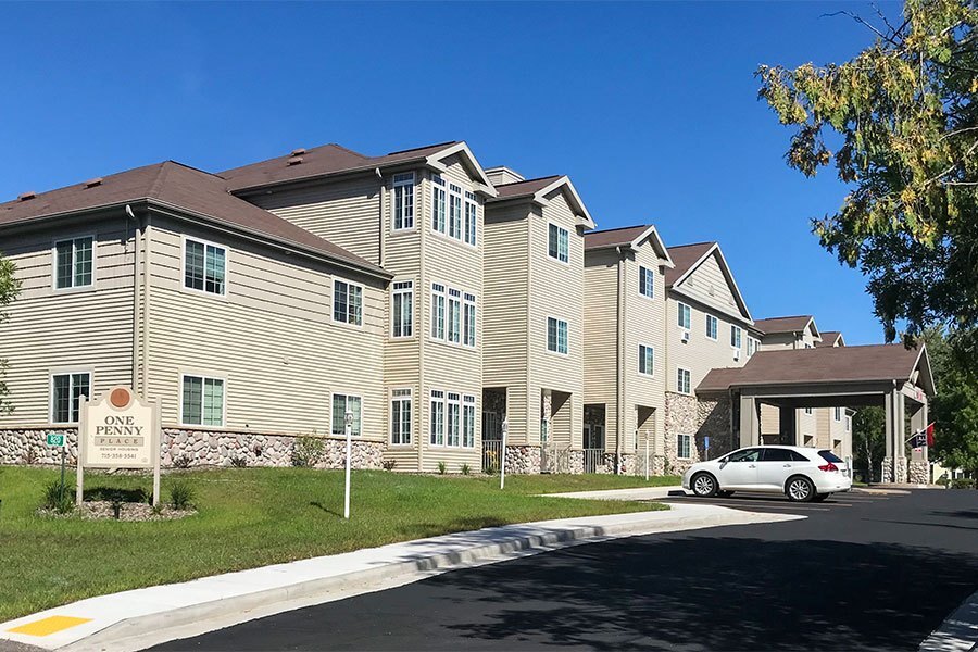 One Penny Place Senior Apartments in Woodruff, WI - Foto de edificio