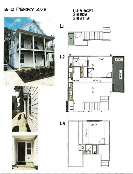 16 Perry Ave, Unit 16 B in Greenville, SC - Foto de edificio