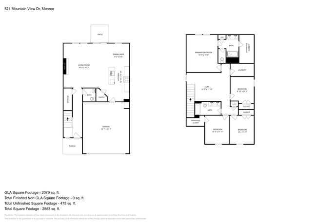 521 Mountain Vw Dr in Monroe, NC - Foto de edificio - Building Photo