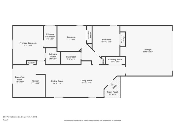 3954 Pebble Brooke Circle South, Unit 1 in Orange Park, FL - Foto de edificio - Building Photo