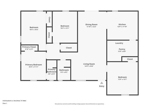 516 Elizabeth Ln in Mansfield, TX - Foto de edificio - Building Photo