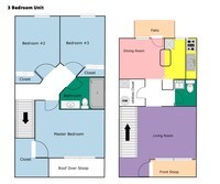 3 BR/1.5 BA - 2 to 3 bedrooms from $550 to $685 - Fremont Manor Apartments in Fremont, Ohio