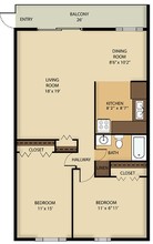 Highland Manor Apartments in East Pittsburgh, PA - Foto de edificio - Floor Plan